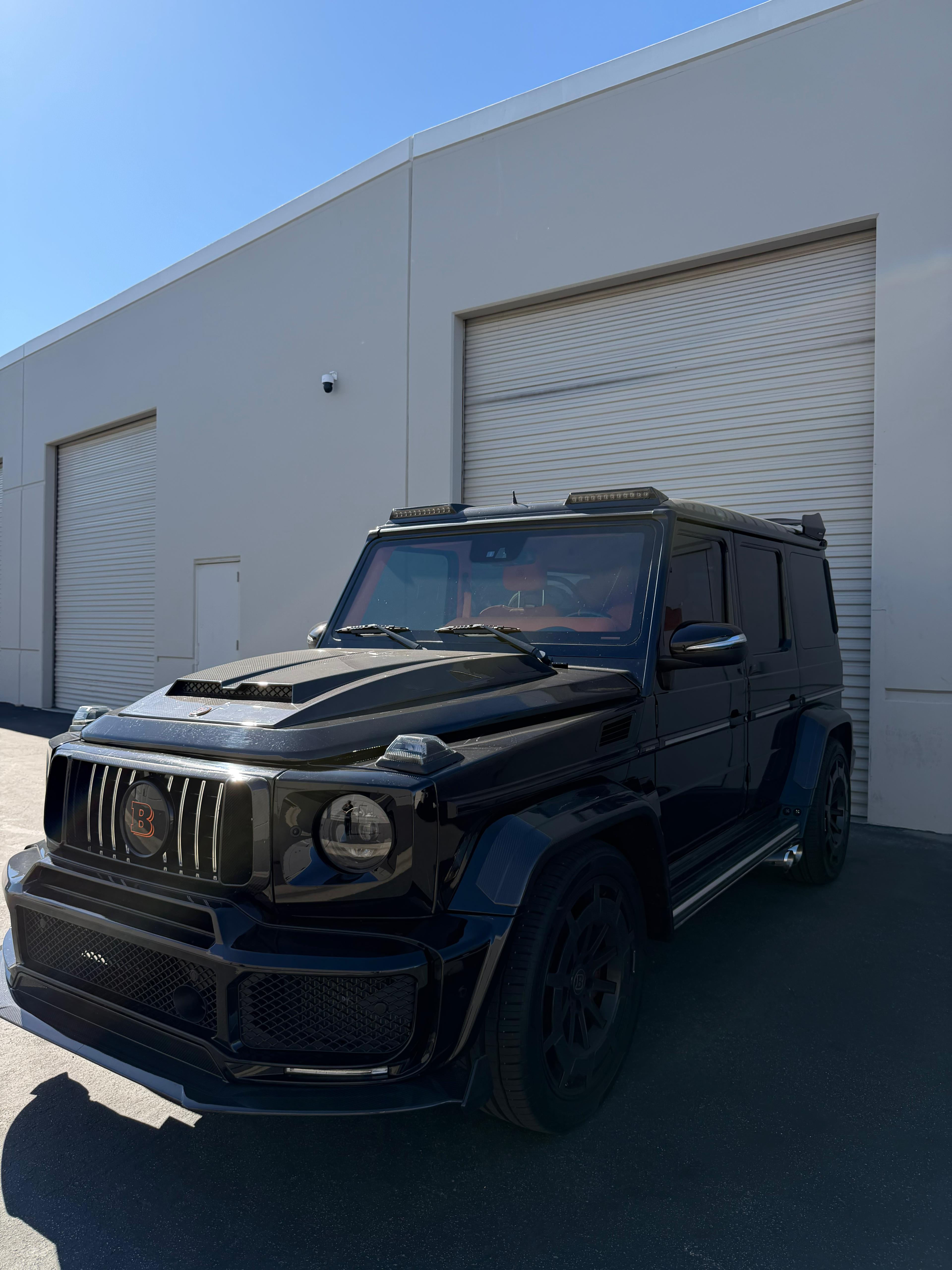 Frankie Quiroz Brabus G-Wagen at the operating-company warehouse loading dock